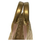 GUCCI Tote Bag 131231 GG canvas Beige Gold GoldMetal Tote Bag Shoulder Bag Women Used Authentic