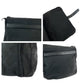PRADA Shoulder Bag Nylon Black SilverMetal Shoulder Bag pochette Test Triangle With logo Women Used Authentic