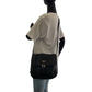 PRADA Shoulder Bag Nylon Black SilverMetal Shoulder Bag pochette Test Triangle With logo Women Used Authentic