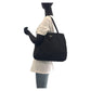 PRADA Tote Bag Nylon Black SilverMetal Tote Bag Shoulder Bag Test Triangle With logo Women Used Authentic