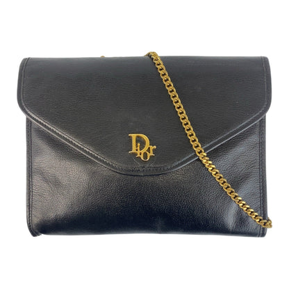 Dior Shoulder Bag leather Black GoldMetal