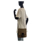 FENDI Shoulder Bag canvas Brown Silver Metal Crossbody Shoulder Bag Pochette Zucchino Kamsepochet Women Used Authentic