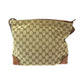 GUCCI Shoulder Bag 337598 GG canvas Brown Silver Metal Shoulder Bag Messenger bag Sherry line Women Used Authentic