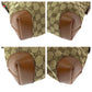 GUCCI Shoulder Bag 337598 GG canvas Brown Silver Metal Shoulder Bag Messenger bag Sherry line Women Used Authentic