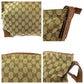 GUCCI Shoulder Bag 337598 GG canvas Brown Silver Metal Shoulder Bag Messenger bag Sherry line Women Used Authentic