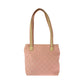 GUCCI Tote Bag 002 1075 GG canvas Pink Beige SilverMetal Tote Bag Shoulder Bag Women Used Authentic