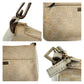 GUCCI Shoulder Bag 001 3870 GG canvas, leather White Beige SilverMetal Shoulder Bag Handbag Accessory Pouch Bamboo Women Used Authentic