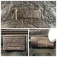 GUCCI Shoulder Bag 201538 leather Brown Gold Metal Crossbody Shoulder Bag Pochette Guccisima mens Used Authentic
