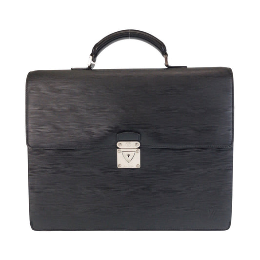 LOUIS VUITTON Business bag M54532 Epi Leather Noir Black SilverMetal Business bag briefcase Epi Robusto mens Used Authentic