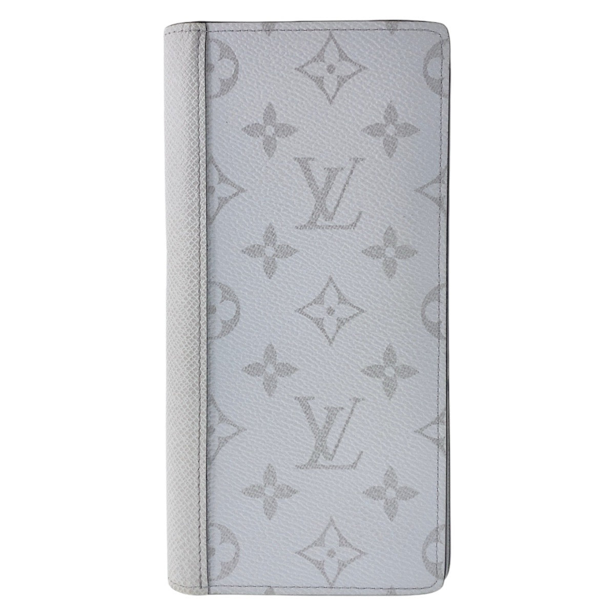 LOUIS VUITTON Long Wallet Purse M30298 PVC Antarctica White SilverMetal Long Wallet Purse Taigalama Portefeuille Braza mens Used Authentic