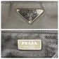 PRADA Business bag Nylon, Leather Black Gunmetal Business bag Briefcase 2way Test Triangle With logo mens Used Authentic