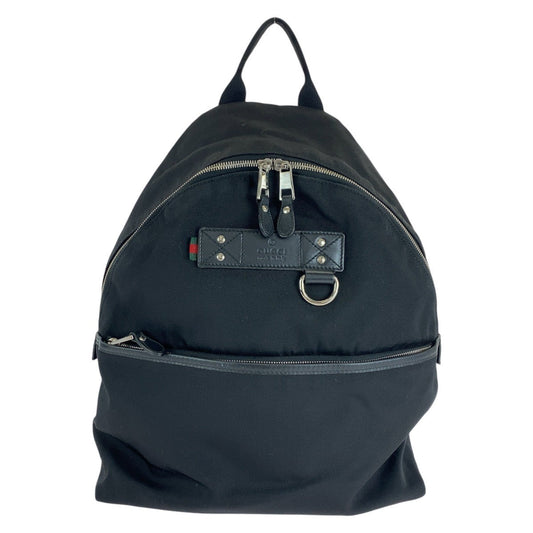 GUCCI Backpack 268184 canvas black Sherry line