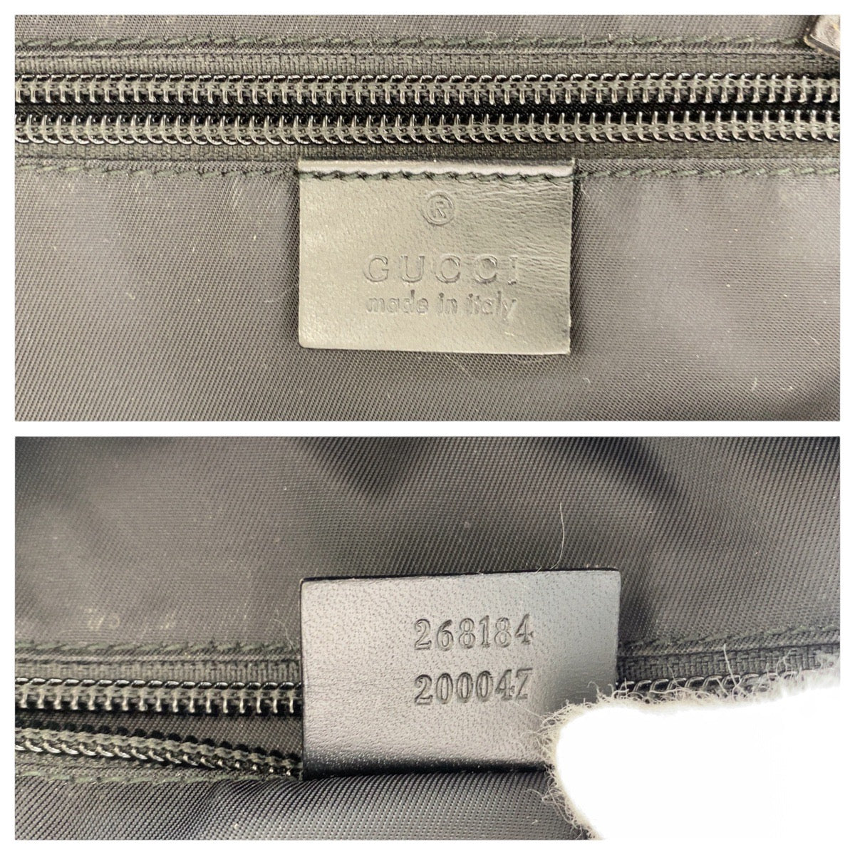 GUCCI Backpack 268184 canvas black Sherry line
