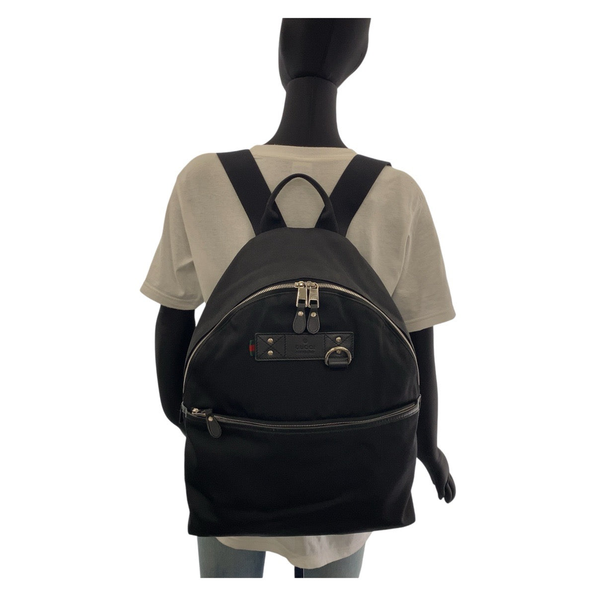 GUCCI Backpack 268184 canvas black Sherry line