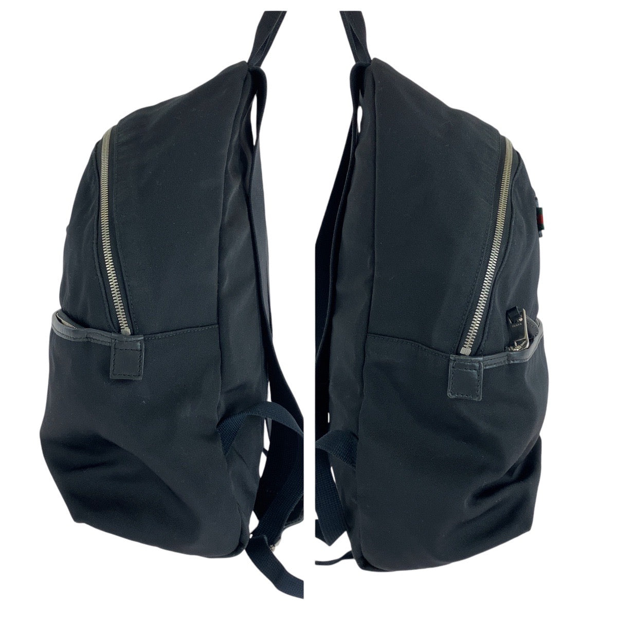 GUCCI Backpack 268184 canvas black Sherry line