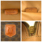 CELINE Handbag M95 PVC Brown Gold Metal Handbag vanity bag Macadam Pattern Women Used Authentic