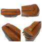 CELINE Handbag M95 PVC Brown Gold Metal Handbag vanity bag Macadam Pattern Women Used Authentic