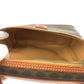 CELINE Handbag M95 PVC Brown Gold Metal Handbag vanity bag Macadam Pattern Women Used Authentic