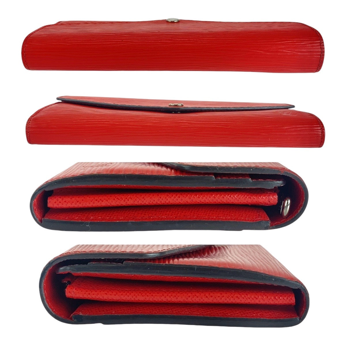 LOUIS VUITTON Long Wallet Purse M60723 Epi Leather Coklico Long wallet Epi Portefeuille Sarah Women Used Authentic