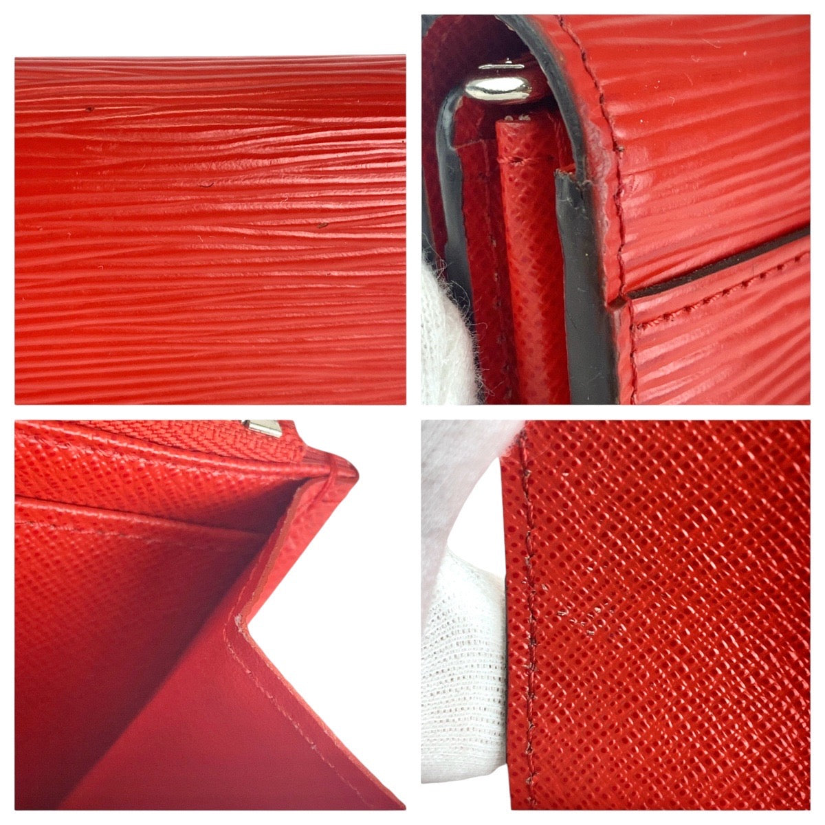 LOUIS VUITTON Long Wallet Purse M60723 Epi Leather Coklico Long wallet Epi Portefeuille Sarah Women Used Authentic