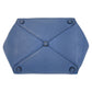 PRADA Tote Bag leather Blue GoldMetal Tote Bag Shoulder Bag Triangle With logo Women Used Authentic