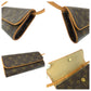 LOUIS VUITTON Shoulder Bag M51854 PVC Brown Gold Metal Shoulder Bag pochette Monogram Pochette Twin PM Women Used Authentic