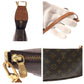 LOUIS VUITTON Handbag M51980 PVC Brown Gold Metal Handbag accessory pouch Monogram Women Used Authentic