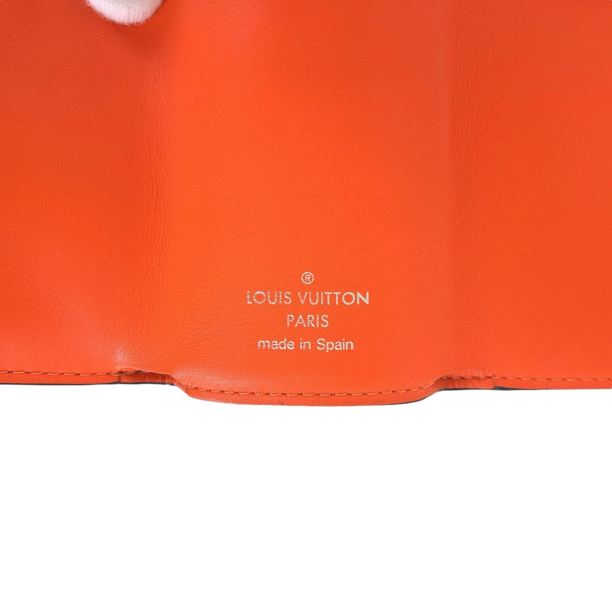 LOUIS VUITTON Tri-fold wallet M69245 leather Volcano orange Folding wallet Compact wallet Taiga Lama Monogram Discovery compact wallet Women Used Authentic