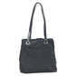 PRADA Tote Bag Nylon Black black Tote Bag Unisex Test Triangular logo Women Used Authentic