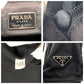 PRADA Tote Bag Nylon Black black Tote Bag Unisex Test Triangular logo Women Used Authentic