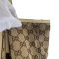 GUCCI Tote Bag GG canvas, leather Brown Gold Metal Tote Bag Shoulder Bag Shelly Line Bamboo Women Used Authentic