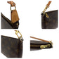 LOUIS VUITTON Handbag M51980 PVC Brown Gold Metal Handbag accessory pouch Monogram Women Used Authentic
