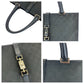 GUCCI Tote Bag 002 1064 GG canvas Black SilverMetal Tote Bag handbag Jackie Women Used Authentic