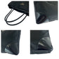 PRADA Tote Bag Nylon Black SilverMetal Tote Bag Shoulder Bag Triangle With logo Women Used Authentic