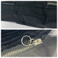 PRADA Tote Bag Nylon Black SilverMetal Tote Bag Shoulder Bag Triangle With logo Women Used Authentic