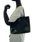 PRADA Tote Bag Nylon Black SilverMetal Tote Bag Shoulder Bag Triangle With logo Women Used Authentic