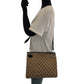 GUCCI Shoulder Bag 120841 GG canvas Brown Silver Metal Shoulder Bag pochette Women Used Authentic