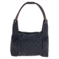 GUCCI Shoulder Bag 101333 GG canvas Brown Silver Metal Hobo Shoulder Bag Handbag Women Used Authentic