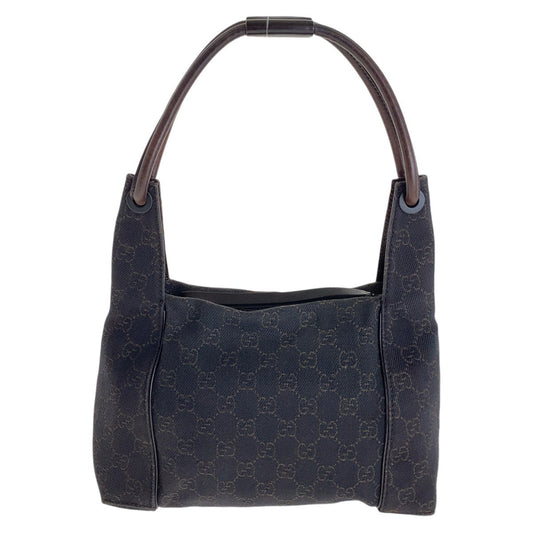GUCCI Shoulder Bag 101333 GG canvas Brown Silver Metal Hobo Shoulder Bag Handbag Women Used Authentic