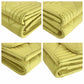 CHANEL Tri-fold wallet lambskin yellow Folding wallet Compact wallet Boy chanel Women Used Authentic