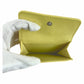 CHANEL Tri-fold wallet lambskin yellow Folding wallet Compact wallet Boy chanel Women Used Authentic