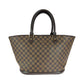 LOUIS VUITTON Tote Bag N51120 PVC Brown Gold Metal Tote Bag Shoulder Bag Damier Manosque GM Women Used Authentic