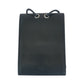 VALENTINO Shoulder Bag UY2P0Q83LVN leather Black White SilverMetal Shoulder Bag pochette VLTN logo mens Used Authentic