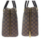 LOUIS VUITTON Handbag N41455 PVC Brown Gold Metal Handbag Boston Duffel bag Damier Ebene Nolita Women Used Authentic