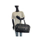 PRADA Boston Duffel bag Nylon, Leather Black SilverMetal Boston Duffel bag, handbag, unisex, 2way Triangle With logo Women Used Authentic