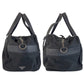 PRADA Boston Duffel bag Nylon, Leather Black SilverMetal Boston Duffel bag, handbag, unisex, 2way Triangle With logo Women Used Authentic