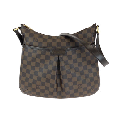 LOUIS VUITTON Shoulder Bag N42251 PVC Brown Gold Metal Shoulder Bag Crossbody Damier Ebene Bloomsbury PM Women Used Authentic
