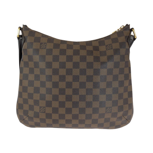 LOUIS VUITTON Shoulder Bag N42251 PVC Brown Gold Metal Shoulder Bag Crossbody Damier Ebene Bloomsbury PM Women Used Authentic