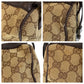 GUCCI Handbag 30458 GG canvas, leather Beige brown Handbag Boston Duffel bag Women Used Authentic