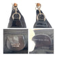 GUCCI Shoulder Bag Canvas, Leather Black Silver Metal Shoulder Bag Hobo Bamboo Women Used Authentic
